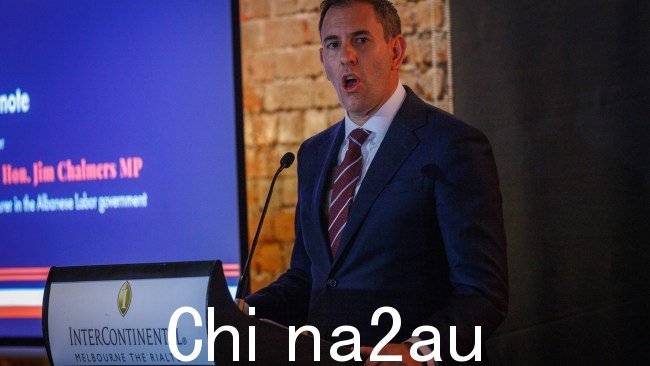 财政部长吉姆·查尔默斯 (Jim Chalmers) 称彼得·达顿 (Peter Dutton) 是“一个主要政党中最具分裂性的领导人”澳大利亚的现代史”在 2024 年约翰·科廷演讲中的演讲中。图片:澳大利亚人/Nadir Kinani