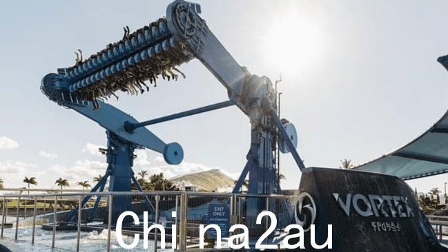 漩涡速度达到每小时 30 公里并旋转 360 度。图片:海洋世界。