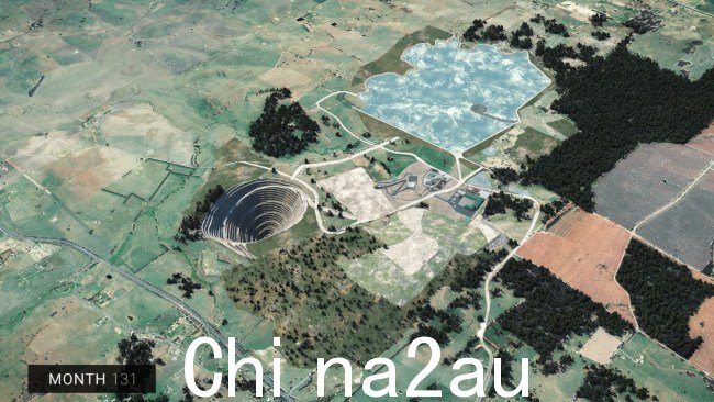 国王平原的 Belubula 河是拟建项目的地点已批准的 McPhillamy 金矿的尾矿坝。 图片来源:Regis Resources