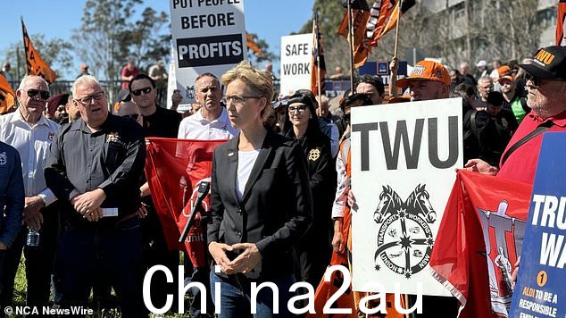 ACTU 秘书 Sally McManus 表示,工人在工作场所应享有安全、最低标准和尊重。 图片:NewsWire Handout