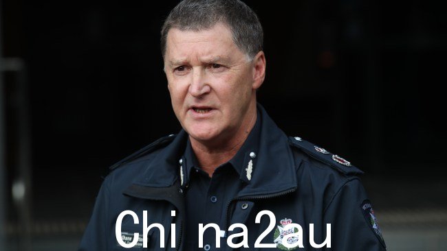 维多利亚州警察局长肖恩·巴顿 (Shane Patton) 向绿党发起进攻他们对周三抗议期间警察使用的策略进行了投诉 图片:NCA/David Crosling