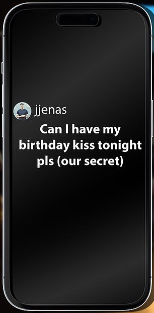 在一条 Instagram 消息中,Jenas 说道:“今晚可以给我一个生日吻吗(我们的秘密)” class=