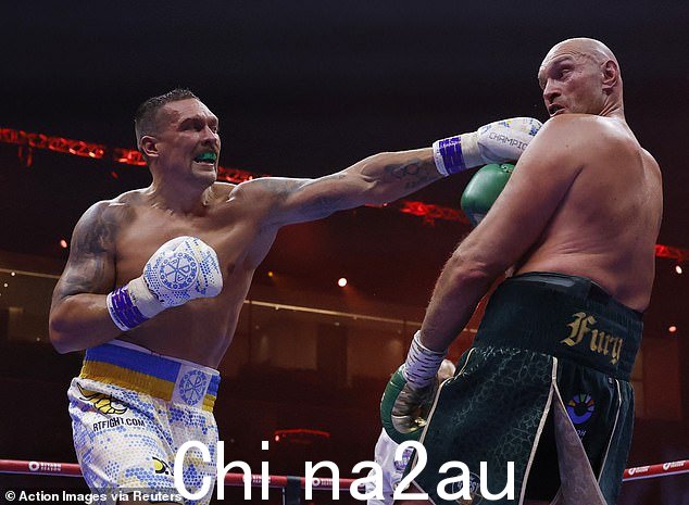 据估计,今年早些时候有 2000 万人非法观看了 Oleksandr Usyk(左)与泰森·富里(右)的比赛,广播公司损失了约 9500 万英镑的收入