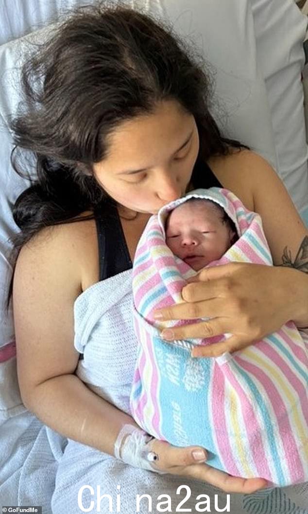 Gaby 在从哥斯达黎加访问澳大利亚时生下了一名女婴(如图),她不知道自己在九个月前的一个晚上出去喝酒后被掺入了饮料后怀孕了