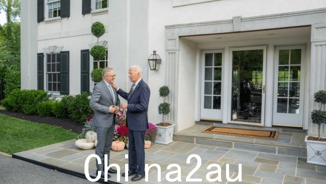 阿尔巴尼斯先生在特拉华州的家中与拜登先生进行了一对一的会面。图片:X