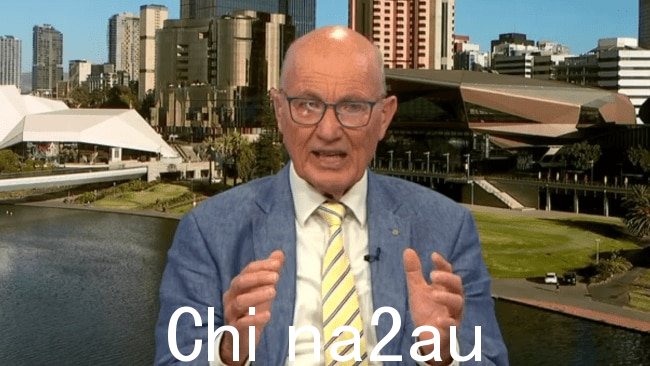 安利市市长 Michael Hewitson 周二在其议会决定将入籍仪式恢复至 1 月 26 日后接受澳大利亚天空新闻采访。图片:澳大利亚天空新闻=