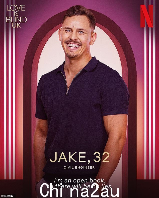 Jake 是第一部英国系列剧的参与者之一,虽然他几乎没有出现在屏幕上,但他在实验过程中也确实订婚了