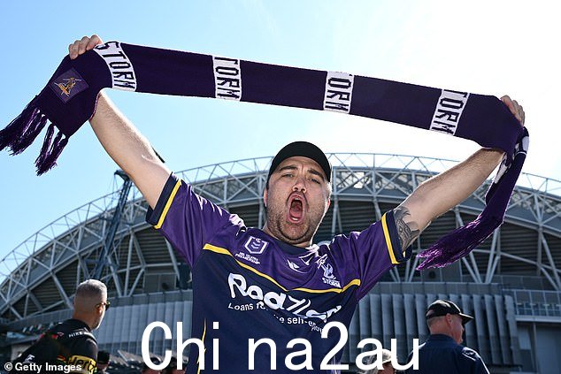 数千名 NRL 球迷提前抵达 2024 年 NRL 总决赛,观看墨尔本风暴队和彭里斯黑豹队之间的比赛