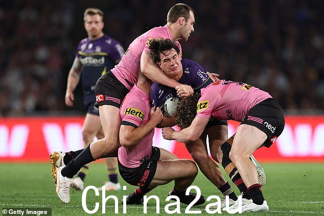 Jack Howarth 在周日下午的 NRL 总决赛中尝试过一次,但被禁止