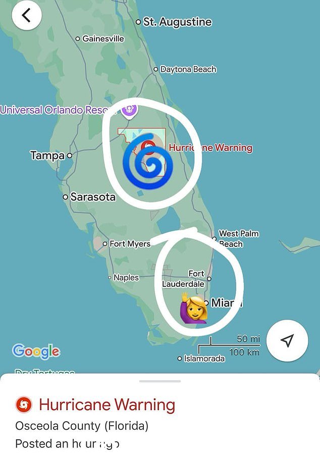 该游轮原本打算停靠在劳德代尔堡,但为了躲避飓风米尔顿而留在了海岸之外并改道前往古巴