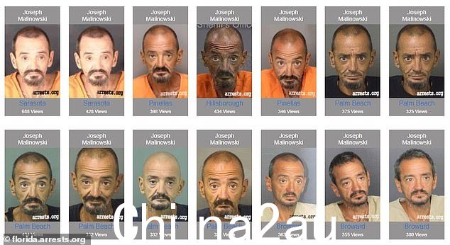 'Lieutenant Dan' 已与佛罗里达州和北卡罗来纳州警方进行了 70 多次接触