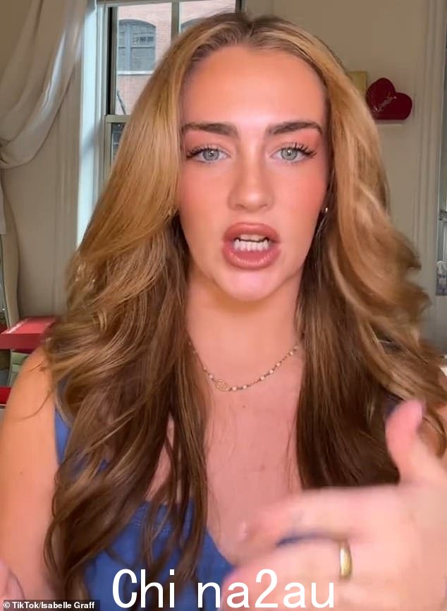 24 岁的伊莎贝尔·格拉夫 (Isabelle Graff) 在 TikTok 上发布约会计划后,约会计划泡汤了,她感到很震惊