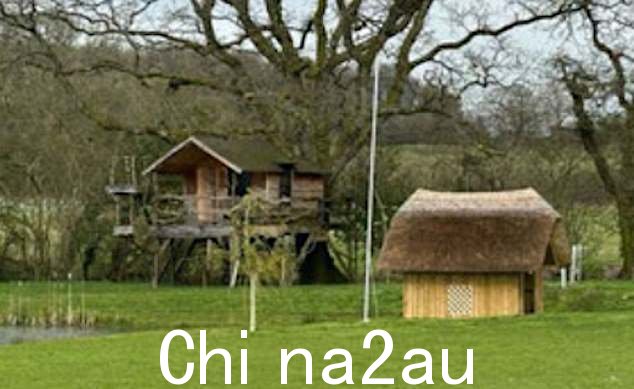 风暴中心的其中一座建筑是最近建造的树屋(如图)
