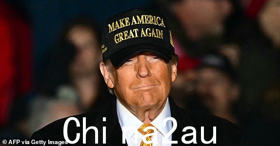 美国前总统共和党总统候选人唐纳德·特朗普2024 年 10 月 25 日,迟到了 3 个多小时,参加密歇根州特拉弗斯城的竞选集会。(摄影:Jim WATSON/法新社)(摄影:JIM WATSON/法新社,盖蒂图片社)
