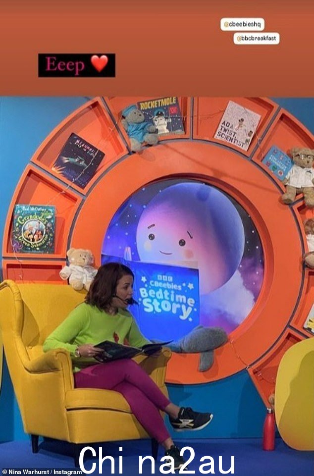 44 岁的主持人透露,她是最新拍摄一集 Cbeebies Bedtime Stories 的人