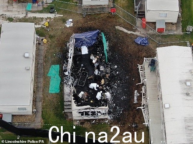 这验尸官无法裁定大篷车中的火灾(见后图)是由燃气安全证书过期数月的锅炉引发的