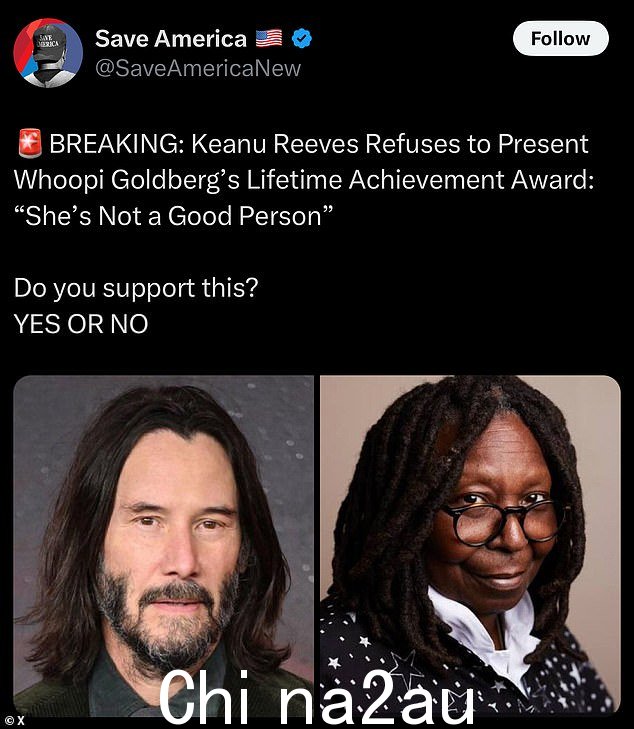 这当 X(以前的 Twitter)上一位名为 @SaveAmericaNew 的用户在社交网站上发布了有关这两位明星的信息时,争议就开始了,这些信息在网上获得了相当多的关注