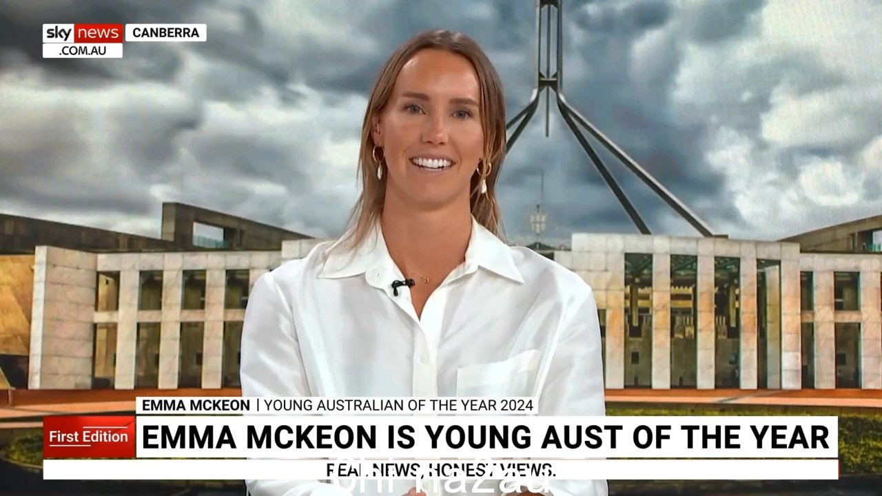 '这是一种荣幸’:艾玛·麦肯 (Emma McKeon) 荣获 2024 年度澳大利亚青年奖” fetchpriority=