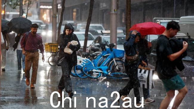 新南威尔士州东海岸周四下午收到雷暴雨警告。图片:NewsWire / Nikki Short