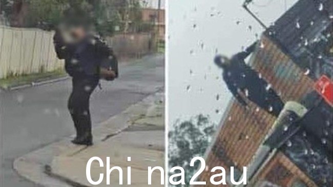 调查此案的侦探还在调查社交媒体视频,视频显示一名身穿黑衣的男子出现在商店的屋顶上。图片:Facebook