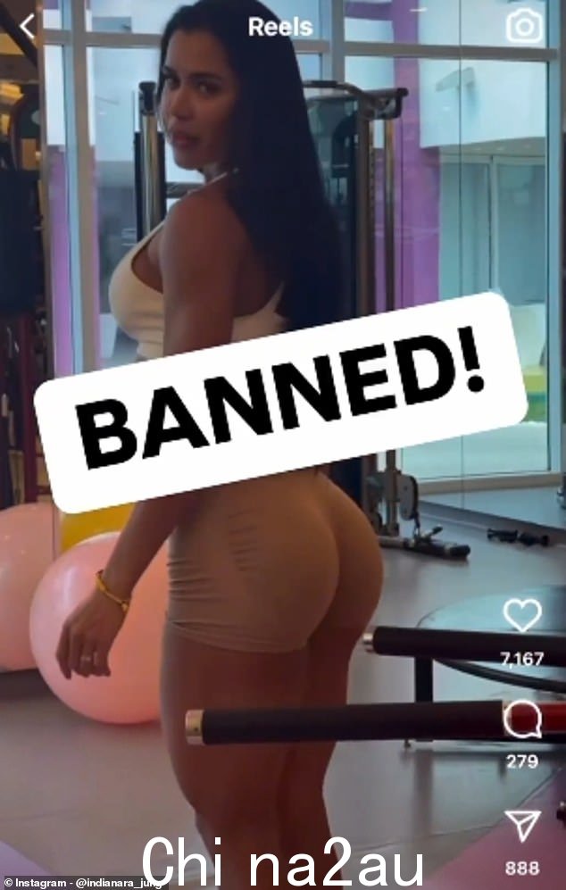 OnlyFans 模特 Indianara Jung(如图)经常发布自己跨坐在举重杆和器械上或放在举重器械上的视频 - 但此后已被禁止进入巴西当地的健身房