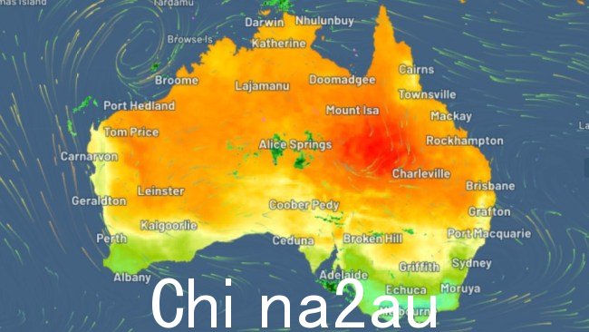 昆士兰中部设置为应对热浪的冲击。图片:Weatherzone