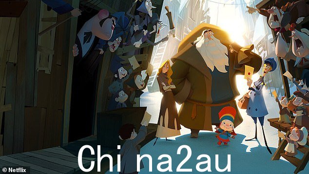 根据 Netflix 节日电影排名的烂番茄,2019 年动画电影《克劳斯》是一部近乎完美的电影(图为克劳斯剧照)