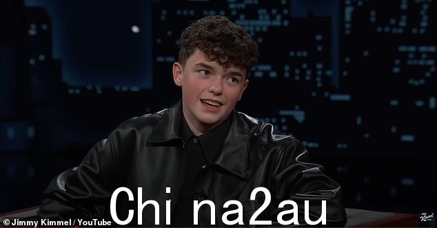 Teenage actor Owen will make Emmys history tonight, experts predict - before jumping on a plane so he's back in school on Wednesday (seen on Jimmy Kimmel on Friday)