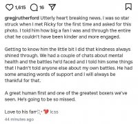 瑞奇·哈顿（Ricky Hatton）在ICE联合主演中跳舞，大卫·贝克汉姆（David Beckham）领导名人向他们的“拳击传奇人物之一”致敬46岁的拳击传奇人物。
