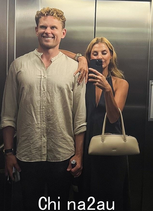 Sharing the post and tagging her new fiancé, Firestone wrote, 'anywhere, just as long as you¿re by my side'
