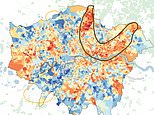 London's ROTTEN 'banana' revealed: The worst places to live in the capital - based on house prices, crime and health