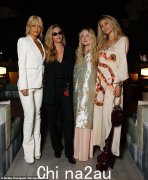 丽塔·奥拉（Rita Ora）穿着迷人的卡拉·迪瓦恩（Cara Delevingne），达科他·范宁（Dakota Fanning）和巴黎·杰克逊（Paris Jackson）的瓦斯·摩根（Jas Morgan）和贾斯