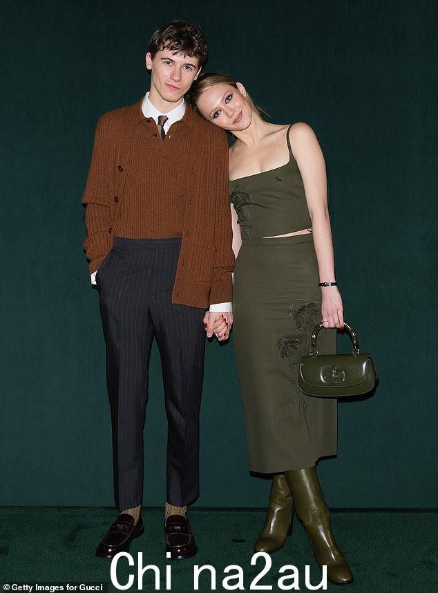 Nepo babies Iris and Sam, who have been in a relationship for over two years, have gone from strength to strength ever since they started dating (pictured together in February)