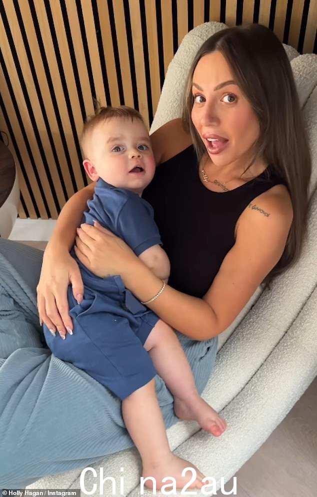 Holly shares son Alpha-Jax - who was born in June 2023 - with her husband, footballer Jacob Blyth