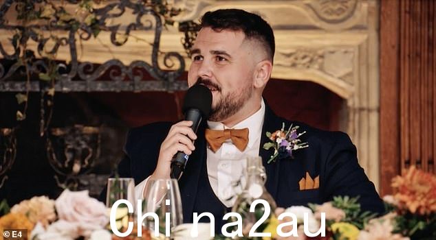 Married At First Sight groom Dean will leave guests cringing as a first look clip shows him breaking into song during the awkward wedding reception